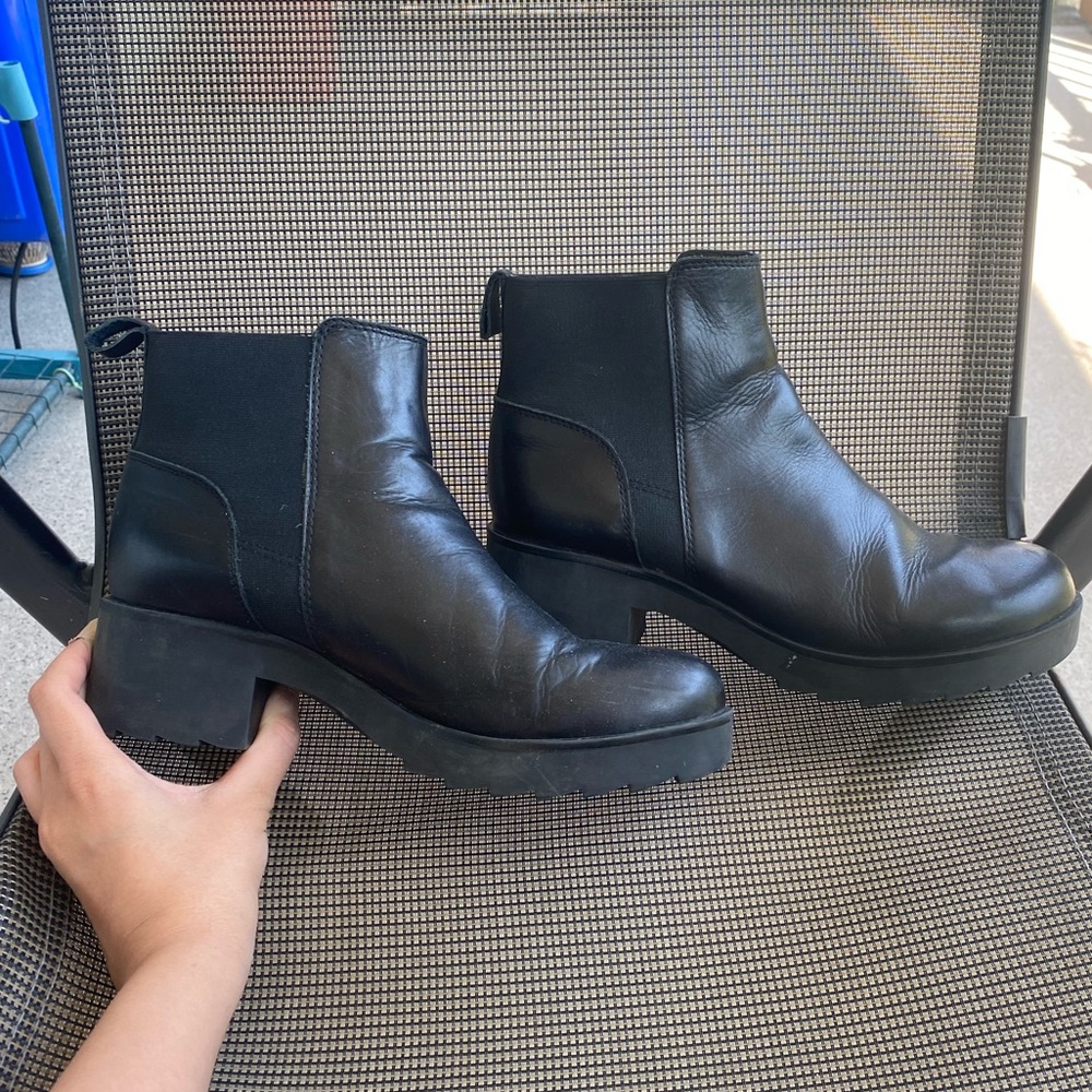 Aldo chunky leather boots retailing now for 120